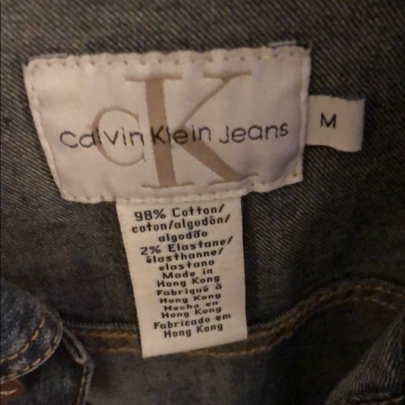 Calvin Klein Jean jacket.  Mint condition size M - Picture 2 of 3